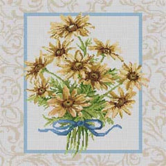 The Meredith Collection Treglown Designs Daisy Bouquet Needlepoint Canvas