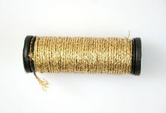 Kreinik Braid #12 - 017HL White Gold Hi Lustre