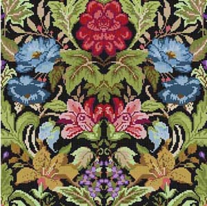 The Meredith Collection Treglown Designs Morris Pillow Needlepoint Canvas