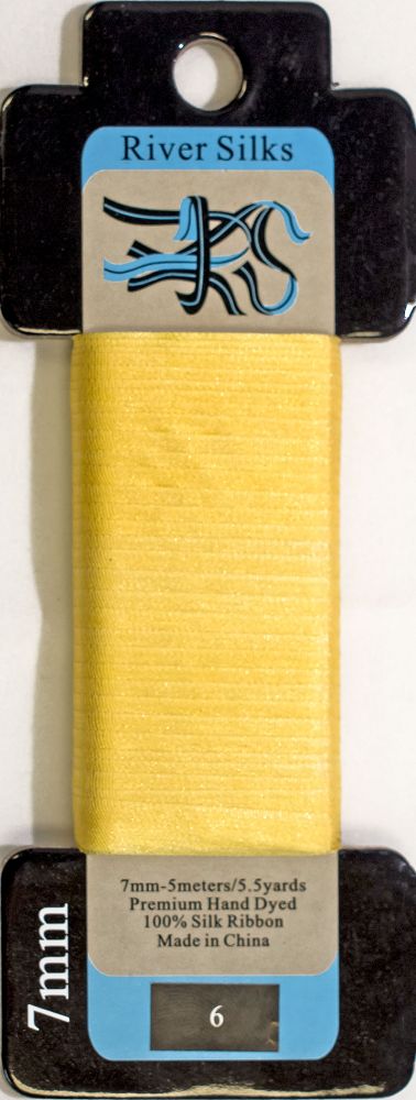 River Silks Ribbon 7mm - 006 Aspen Gold