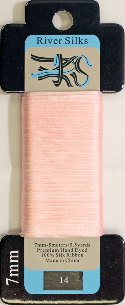 River Silks Ribbon 7mm - 014 Gossamer Pink