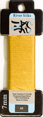 River Silks Ribbon 7mm - 048 Yolk Yellow