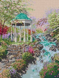 The Meredith Collection Treglown Designs Gazebo Needlepoint Canvas