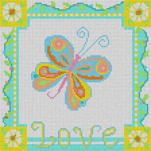 The Meredith Collection Treglown Designs Butterfly Dreams Needlepoint Canvas