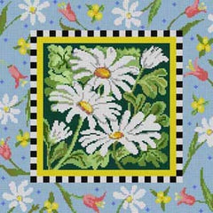 The Meredith Collection Treglown Designs Daisy with Floral Butterfly Needlepoint Canvas