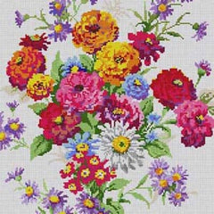 The Meredith Collection Treglown Designs Floral Bouquet Needlepoint Canvas