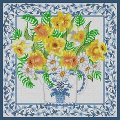The Meredith Collection Treglown Designs Daffodils Needlepoint Canvas