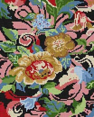 The Meredith Collection Treglown Designs Rococo Floral Needlepoint Canvas