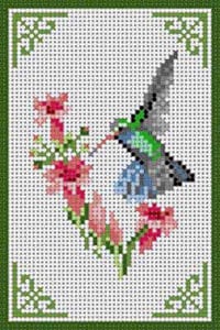 The Meredith Collection Treglown Designs Broadbilled Humngbrd Needlepoint Canvas
