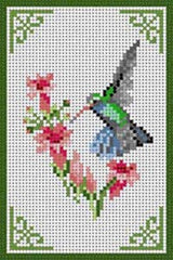 The Meredith Collection Treglown Designs Broadbilled Humngbrd Needlepoint Canvas
