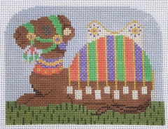 The Collection Designs Camel w/Stripes #18 Needlepoint Canvas