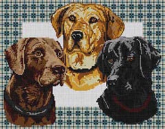The Meredith Collection Treglown Designs Labs On Plaid Needlepoint Canvas