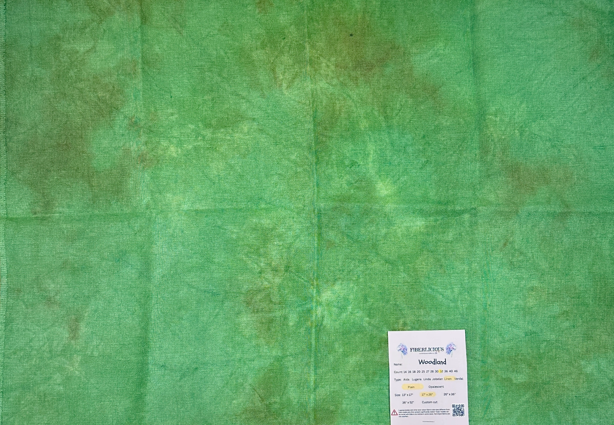 32 ct Linen Cross Stitch Fabric by Fiberlicious - Woodland