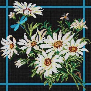 The Meredith Collection Treglown Designs Daisies Needlepoint Canvas