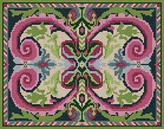 The Meredith Collection Treglown Designs Swirls Rug Needlepoint Canvas