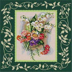 The Meredith Collection Treglown Designs Victorian Bouquet Needlepoint Canvas