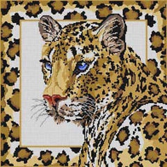 The Meredith Collection Treglown Designs Leopard Needlepoint Canvas