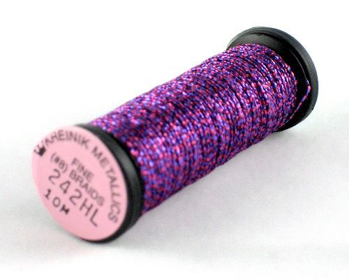 Kreinik Fine Braid #8 - 242HL Magenta Sunset