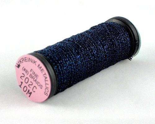 Kreinik Fine Braid #8 - 202C Indigo Cord