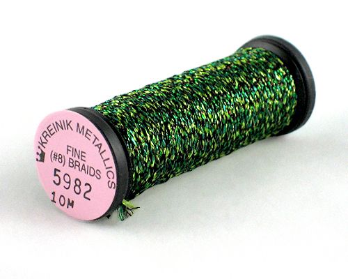 Kreinik Fine Braid #8 - 5982 Forest Green