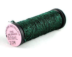 Kreinik Fine Braid #8 - 009HL Emerald Hi Lustre