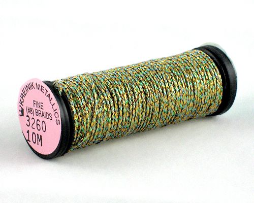 Kreinik Fine Braid #8 - 3260 Gold Tourmaline