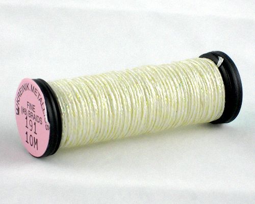 Kreinik Fine Braid #8 - 191 Pale Yellow