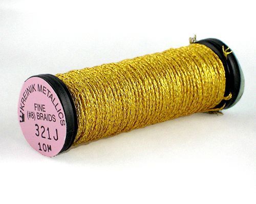 Kreinik Fine Braid #8 - 321J Dark Japan Gold