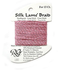 Rainbow Gallery Silk Lame Braid 13 - 080 Pink Carnation