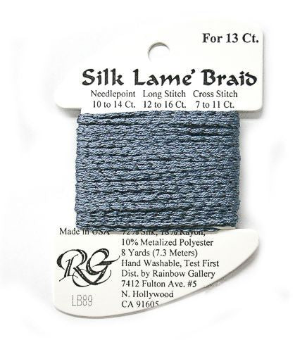 Rainbow Gallery Silk Lame Braid 13 - 089 Blue Jeans