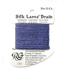 Rainbow Gallery Silk Lame Braid 13 - 093 Dark Periwinkl