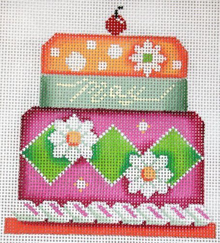 Rebecca Wood Designs May Cake Needlepoint Canvas