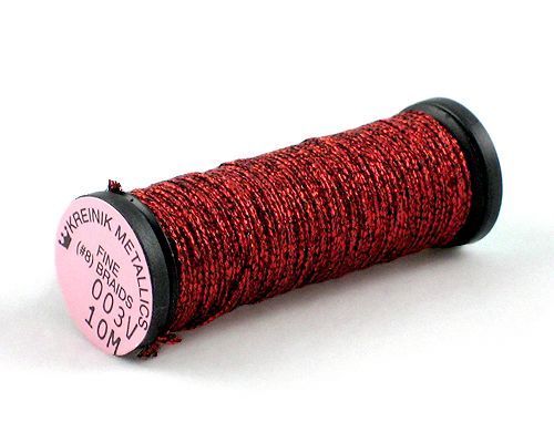 Kreinik Fine Braid #8 - 003V Vintage Red