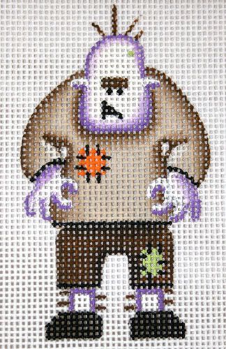 Rebecca Wood Designs Purple Monster Needlepoint Canvas