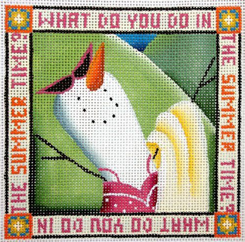 Rebecca Wood Designs Summer Time - Small Needlepoint Canvas