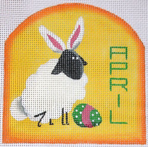 Rebecca Wood Designs April Sheep Needlepoint Canvas