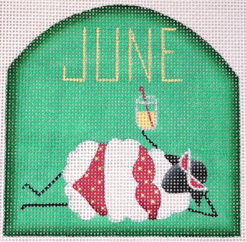 Rebecca Wood Designs June Sheep Needlepoint Canvas