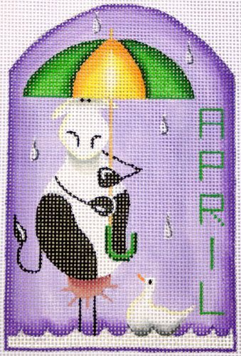 Rebecca Wood Designs Moo Ducky Needlepoint Canvas