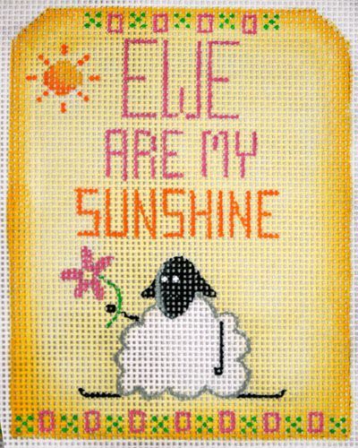 Rebecca Wood Designs Ewe Are My Sunshine Needlepoint Canvas