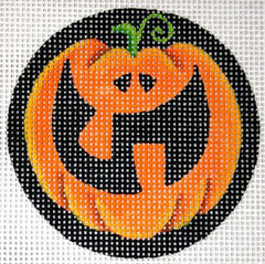 Rebecca Wood Designs Pumpkin Boy Needlepoint Canvas