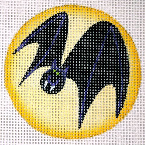 Rebecca Wood Designs Go Bat Needlepoint Canvas