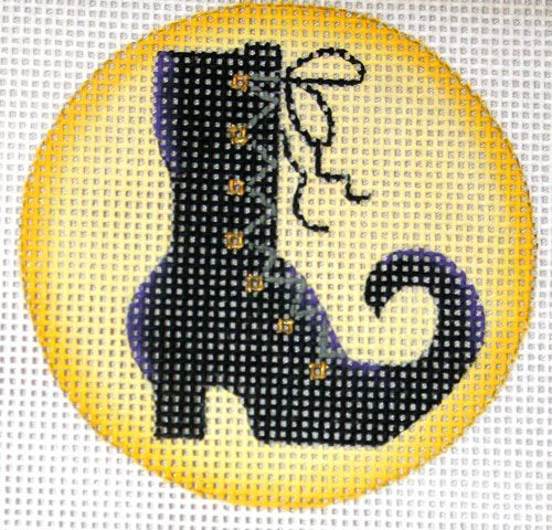 Rebecca Wood Designs Witches Shoes Needlepoint Canvas