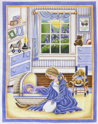 Rebecca Wood Designs Mother's Love, Boy Needlepoint Canvas