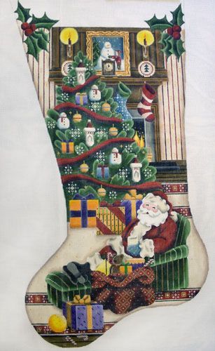 Rebecca Wood Designs The Last Stop Needlepoint Canvas - 13M