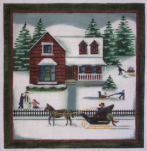 Rebecca Wood Designs Winter Time Needlepoint Canvas