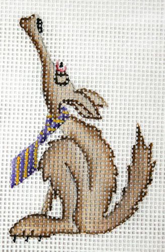 Rebecca Wood Designs Howling Wolf Needlepoint Canvas