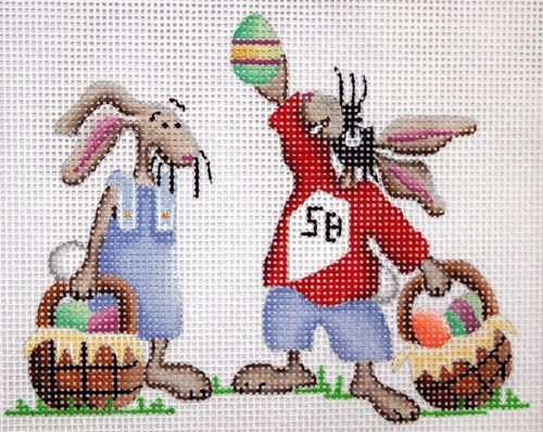 Rebecca Wood Designs Super Easter Bunny Needlepoint Canvas