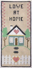 Rebecca Wood Designs Heart Cottage Needlepoint Canvas