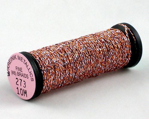 Kreinik Fine Braid #8 - 273 Red Orange