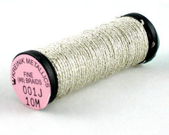 Kreinik Fine Braid #8 - 001J Japan Silver